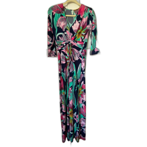 Pink Blush Floral Maxi Dress Women's Small - Picture 1 of 9